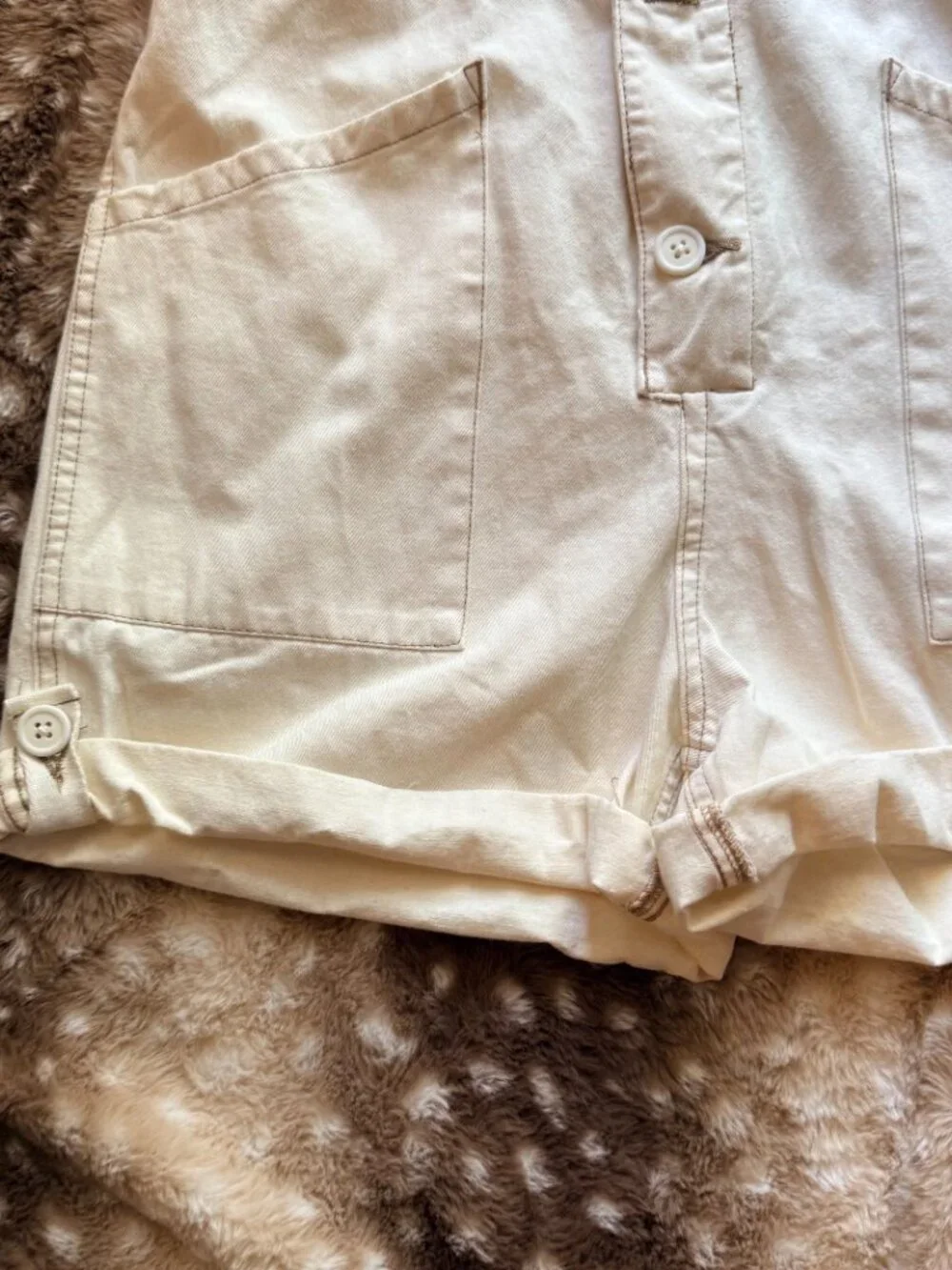 S NWT Pistola Parker Field Suit Ecru Utility Short Romper